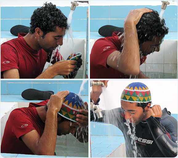 Rashad shower rinse pool